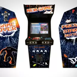 Arcade machine wrap design Carlos Nieto